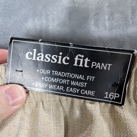 alfred dunner Pull On Pants Womens 16P Petite Brown Classic Fit Comfort Career - Picture 6 of 11